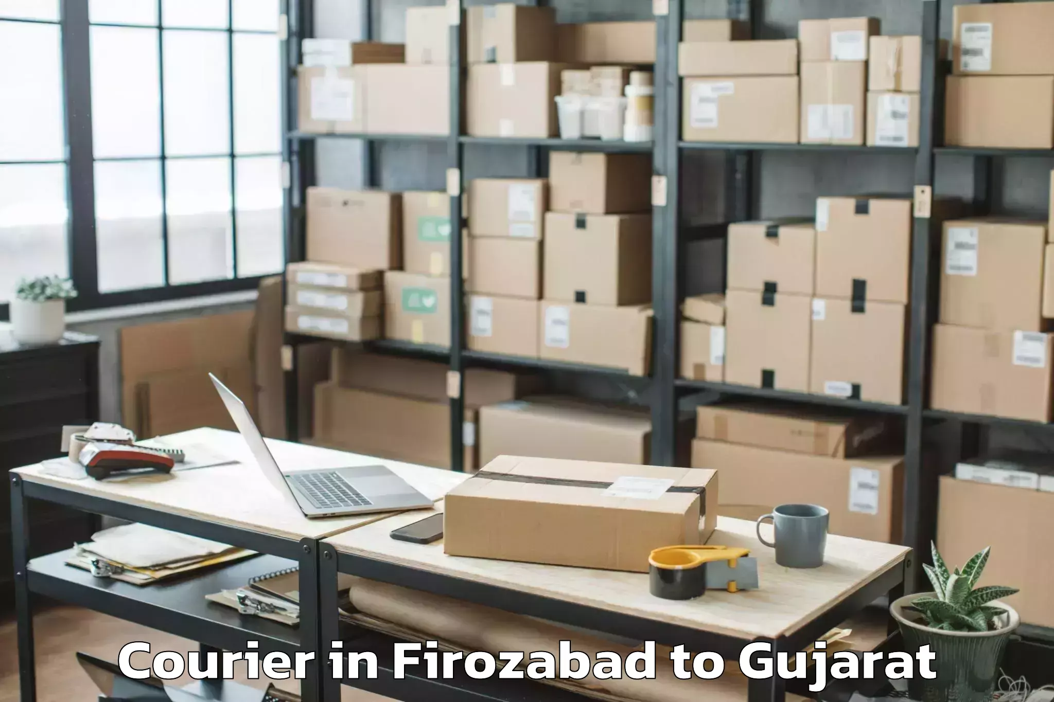 Firozabad to Modasa Courier Booking